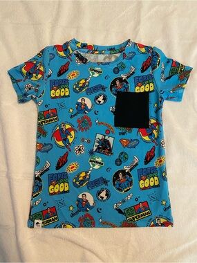 George Hats Retro Superman Bamboo Pocket Tee